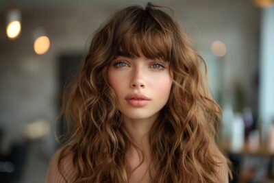 Comment adapter la frange aux cheveux épais et ondulés ?