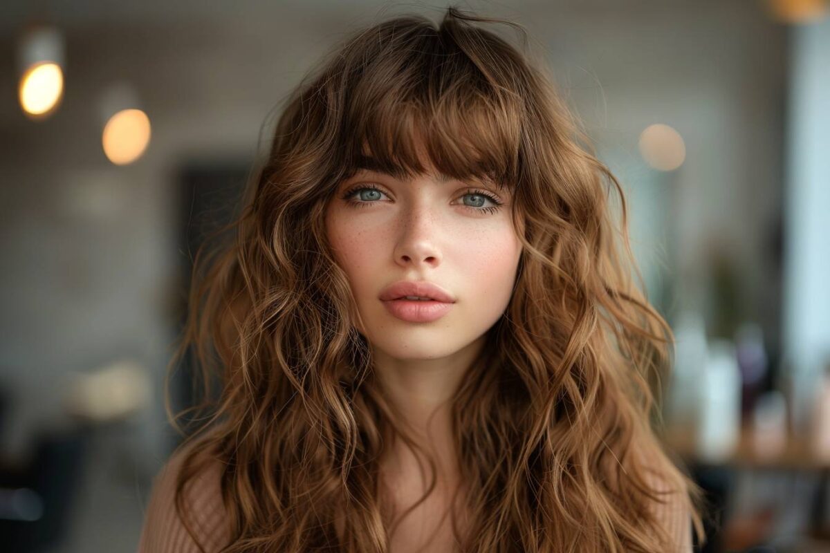 Comment adapter la frange aux cheveux épais et ondulés ?