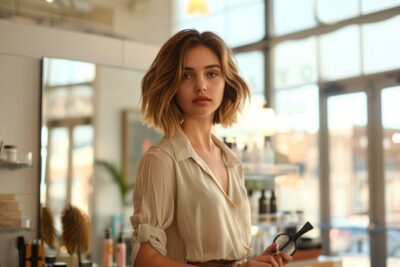 Comment coiffer un carré plongeant effilé ?