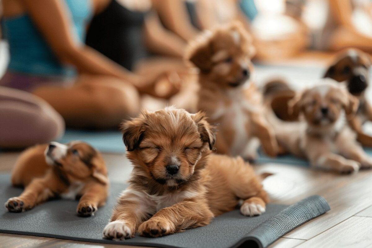puppy yoga à lille : où en faire et comment réserver
